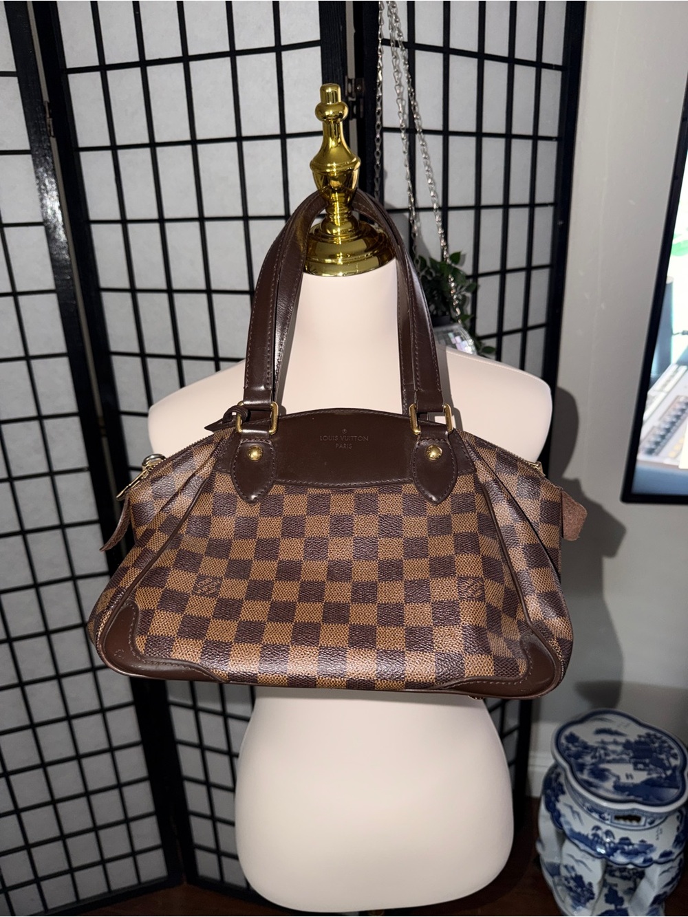 Louis Vuitton Damier Ebene Verona PM Satchel